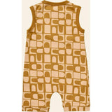 Printed Henley Romper