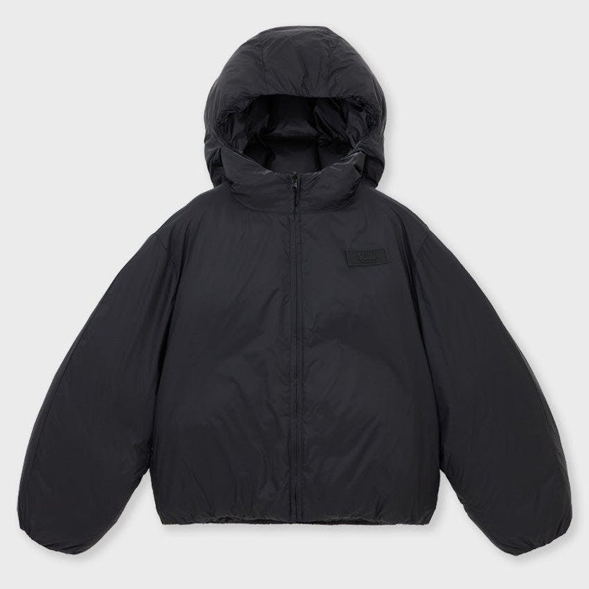 Cropped Lightweight Reversible Puffer