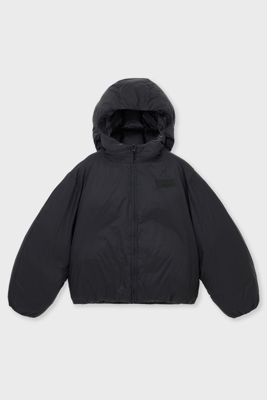 Cropped Lightweight Reversible Puffer