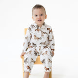 Wild Horses - Long Sleeve Cowboy Romper