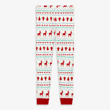 Kids organic PJ pant in reindeer fair isle