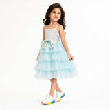 Sparkling Sea Fairy Mermaid Sequin Flower Girl Dress