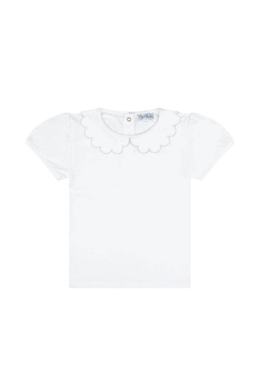 Nella Scallops Short Sleeve Tee
