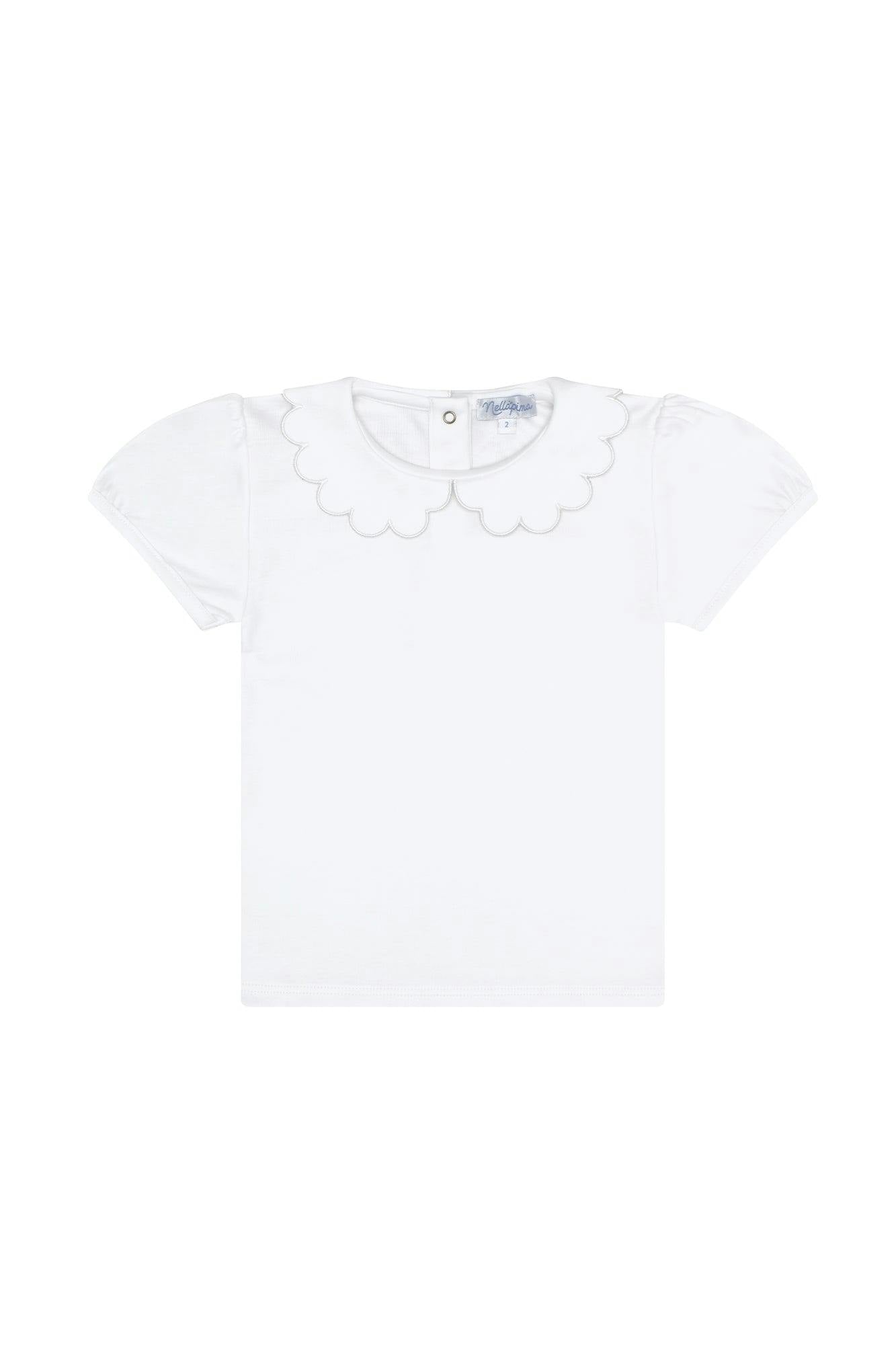 Nella Scallops Short Sleeve Tee