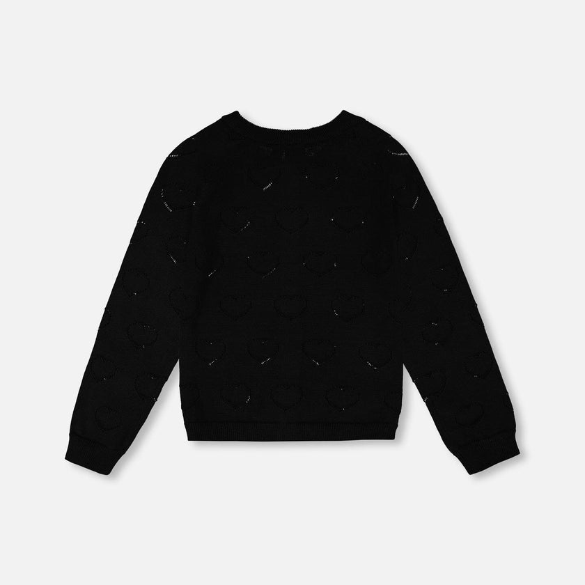 Pointelle Knit Cardigan