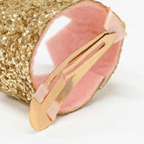 Mini Glittered Crown Hair Clip