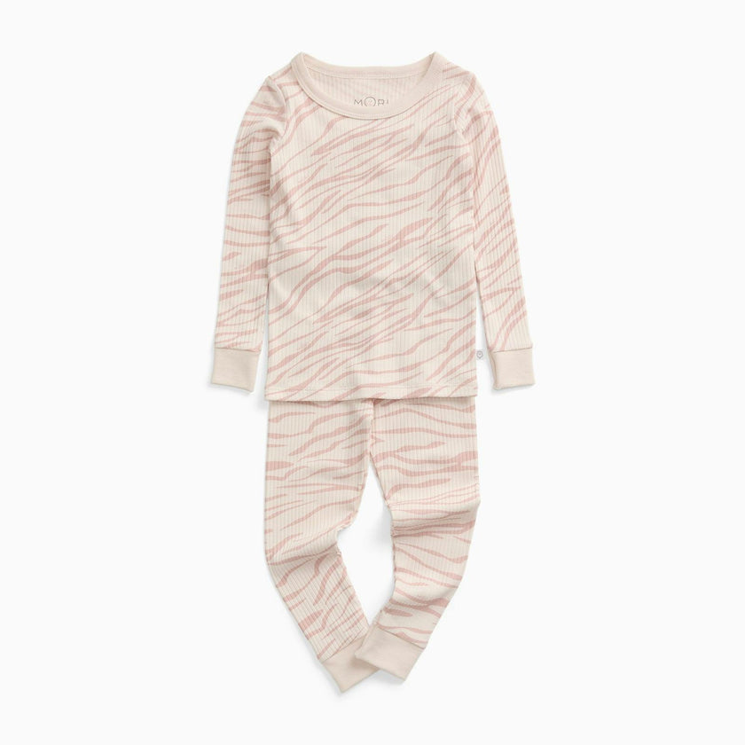 Zebra Sands Ribbed Pajama Set