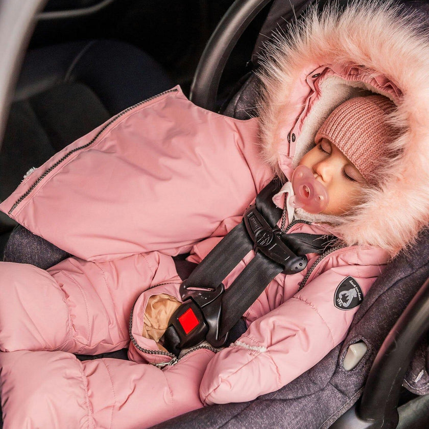 One-Piece Baby Snug Snowsuit Designed for Car Seat