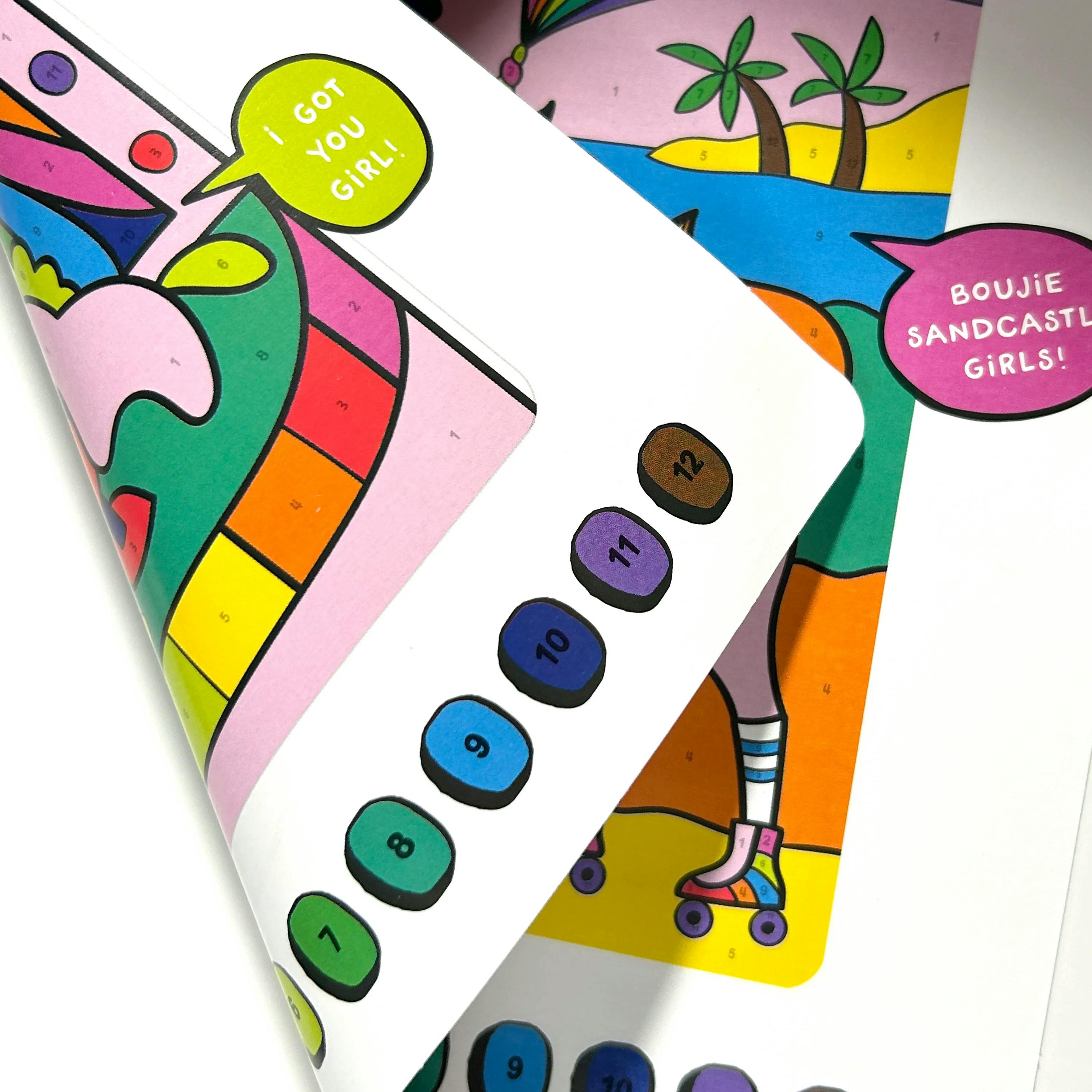Colortopia Color By Number Paint Marker Kit - Unicorn Funland