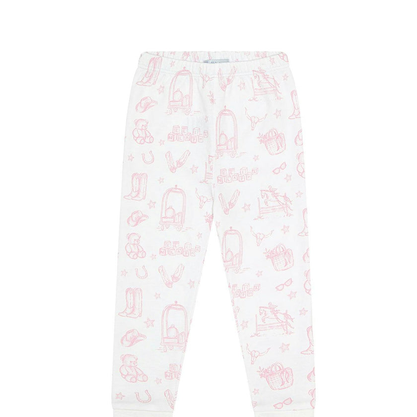 Pink Lone Star Toile Pajamas