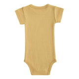 Yellow Short-Sleeved Modal Bodysuit