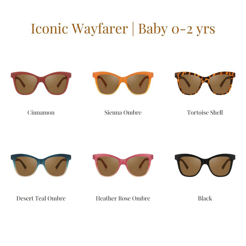 Iconic Wayfarer Ombre | Polarized Sunglasses | Baby | 0-2 Y
