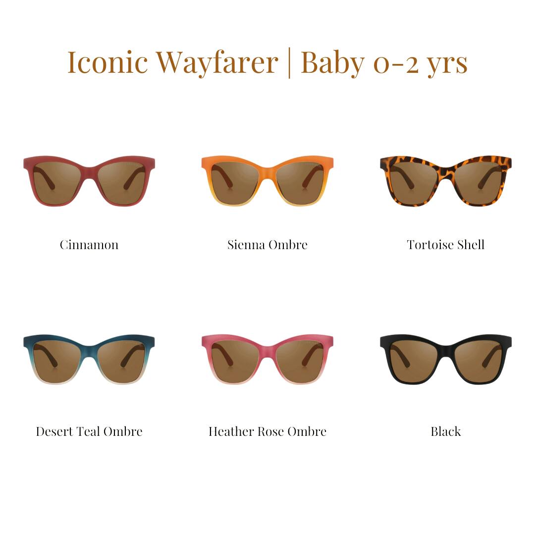 Iconic Wayfarer Ombre | Polarized Sunglasses | Baby | 0-2 Y