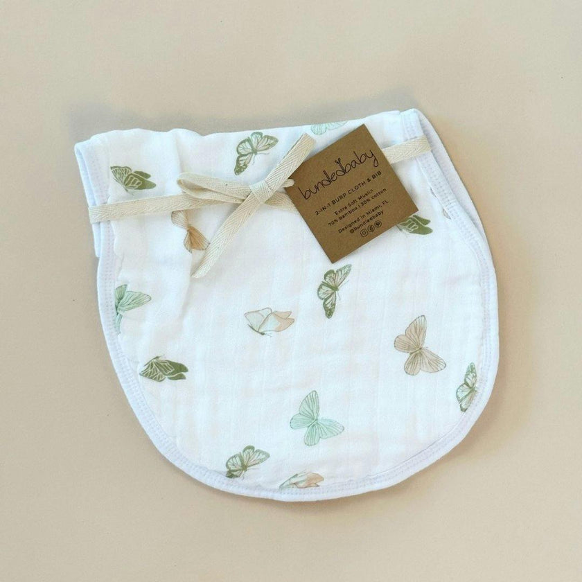 Burp Cloth Bib- Butterflies
