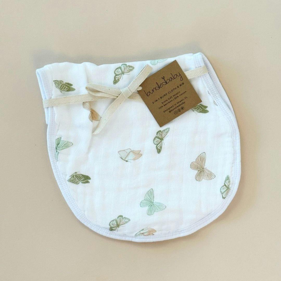 Burp Cloth Bib- Butterflies