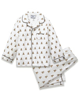 Kid's Twill Pajama Set in Teddy Tales