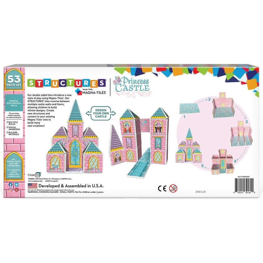 Princess Castle Magna-Tiles Structure