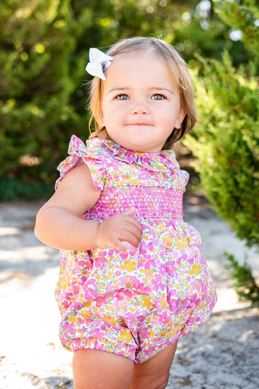 Elle smocked bubble