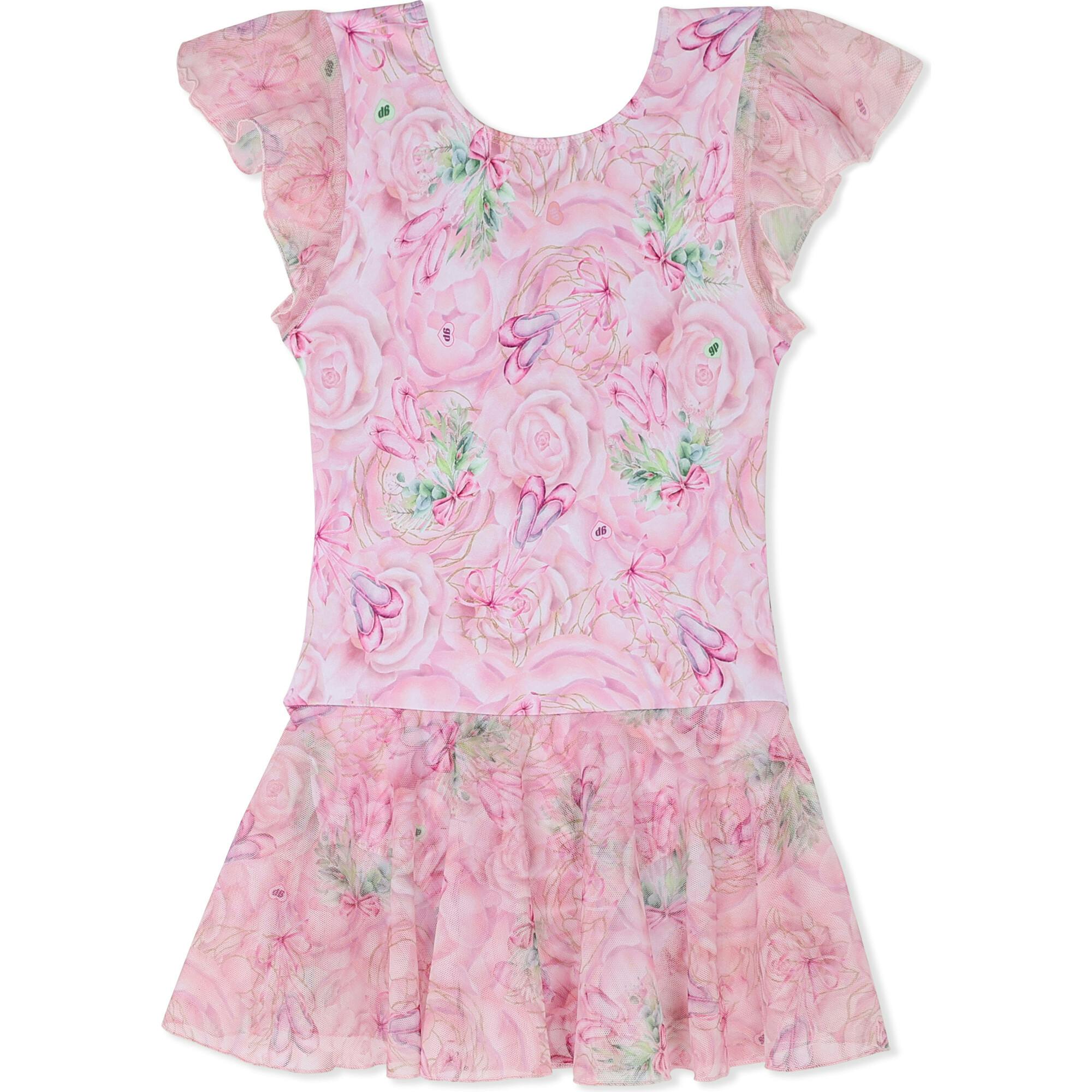 Ballet Bows Skirted Leotard, Pink