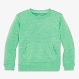Kids cozy fleece crewneck sweatshirt