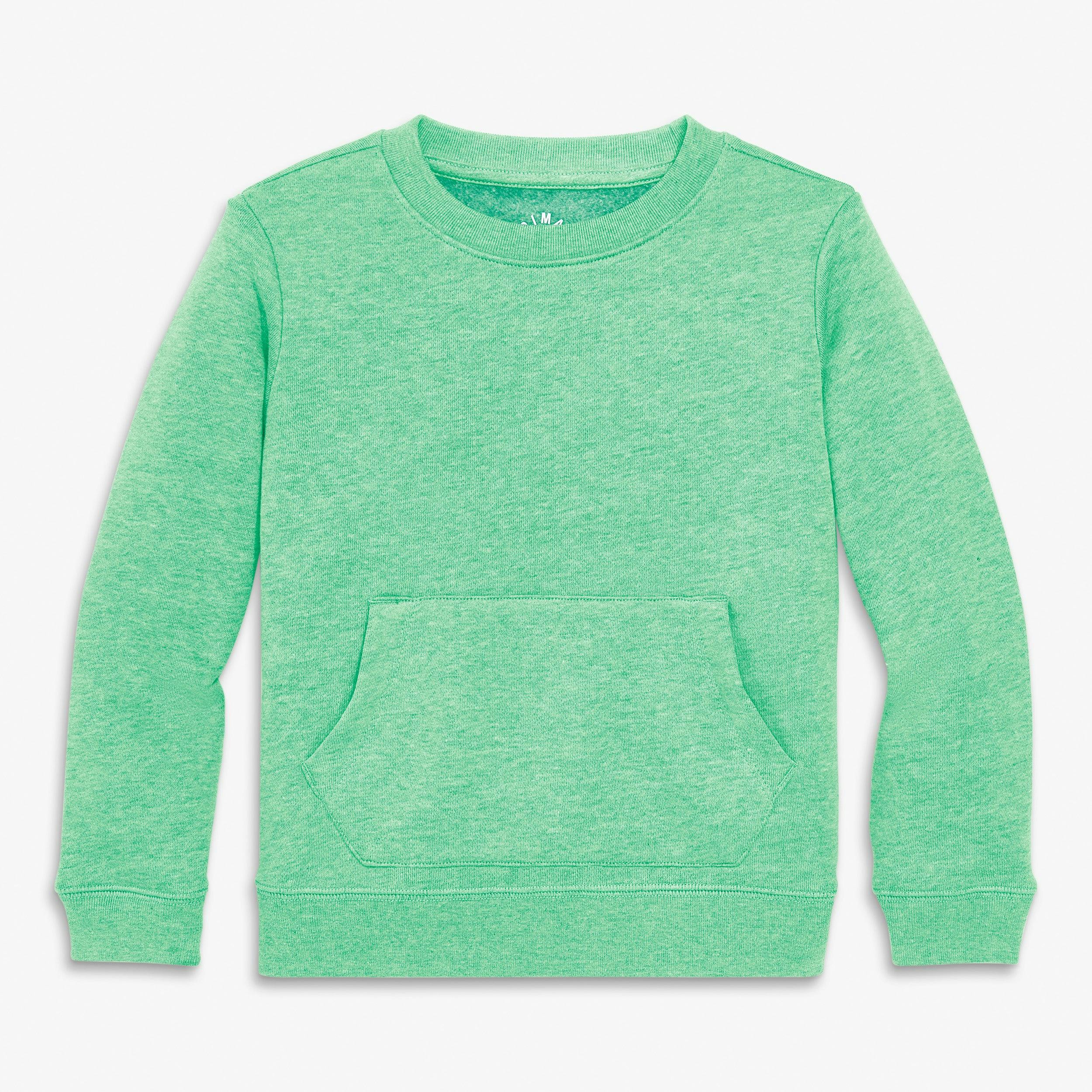 Kids cozy fleece crewneck sweatshirt