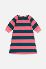 Engineer Stripe Dress Pink and Green Stripes