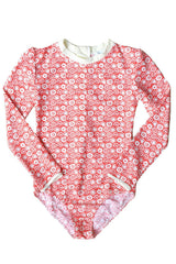 Rebecca Surf Suit Jellyfish Print Terracotta