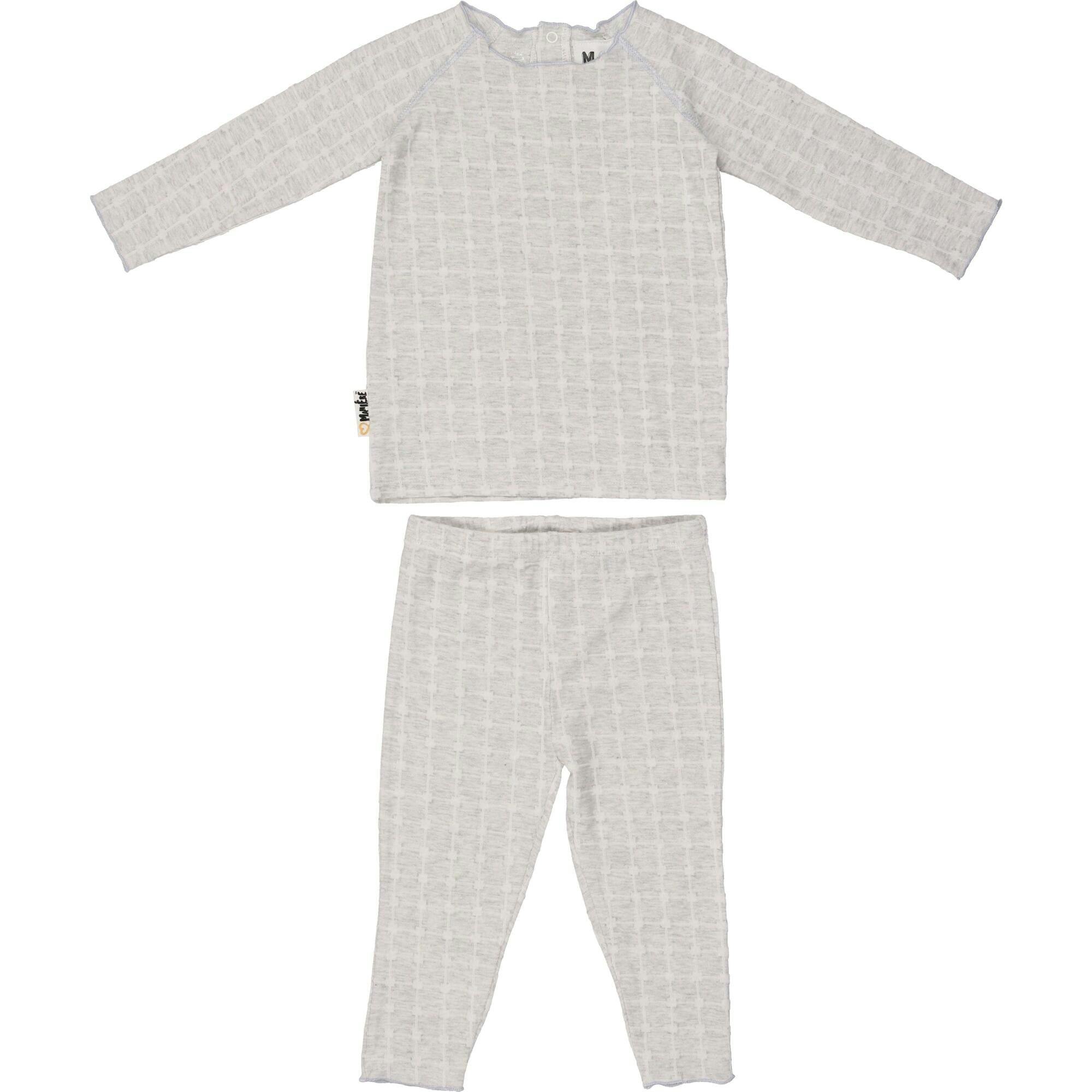 Box Design Raglan Sleeve Top & Pant Set