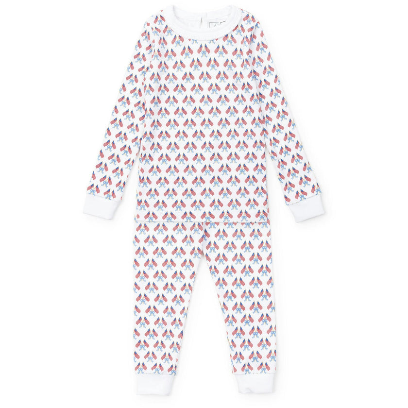Ava Girls' Pajama Pant Set - Stars, Stripes and Bows