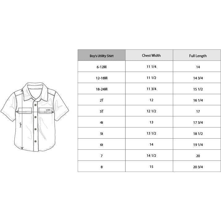 Boy's Utility Shirt Harbor Blue