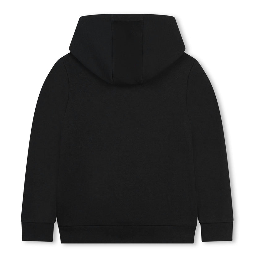 Black Hooded Logo Sweatshirt