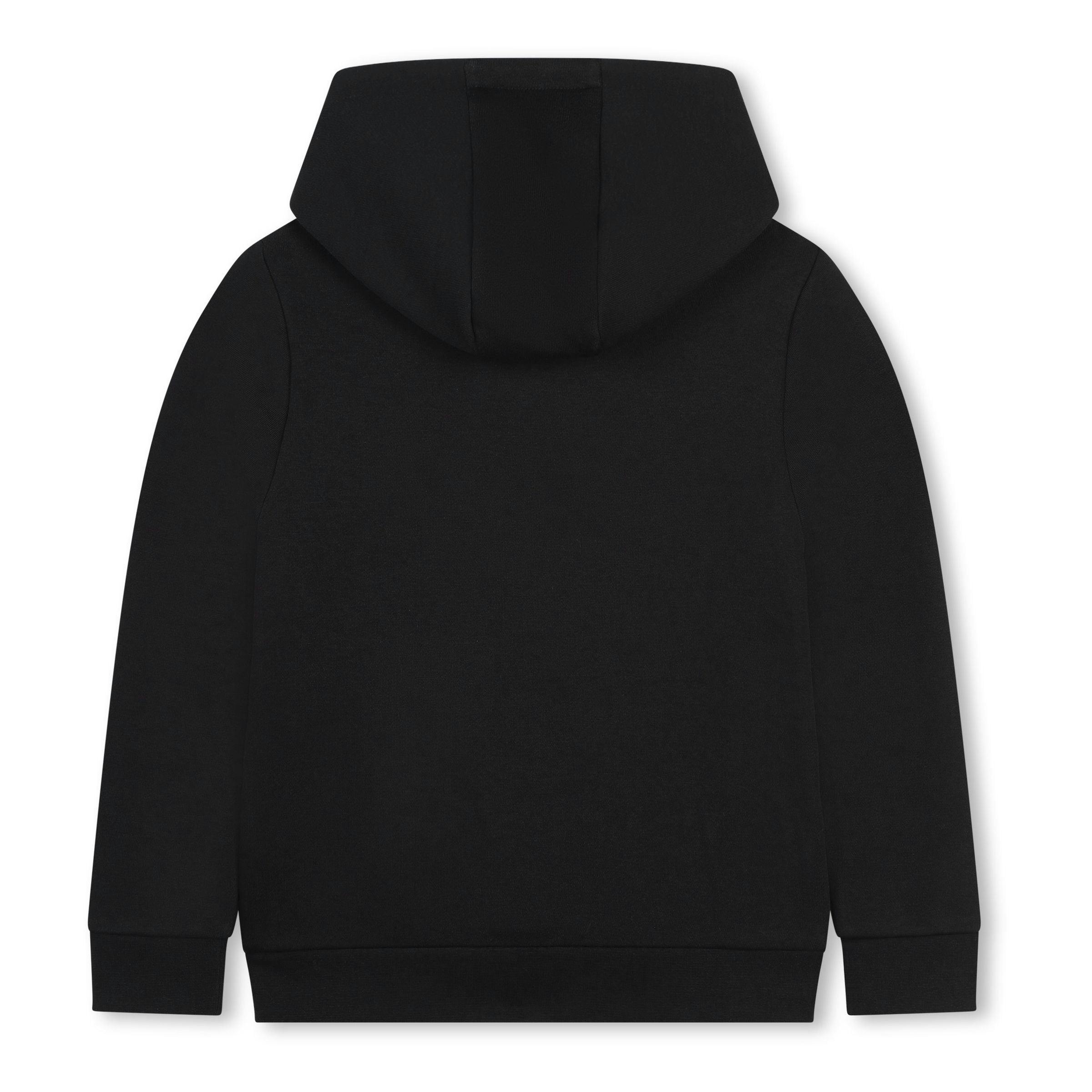 Black Hooded Logo Sweatshirt