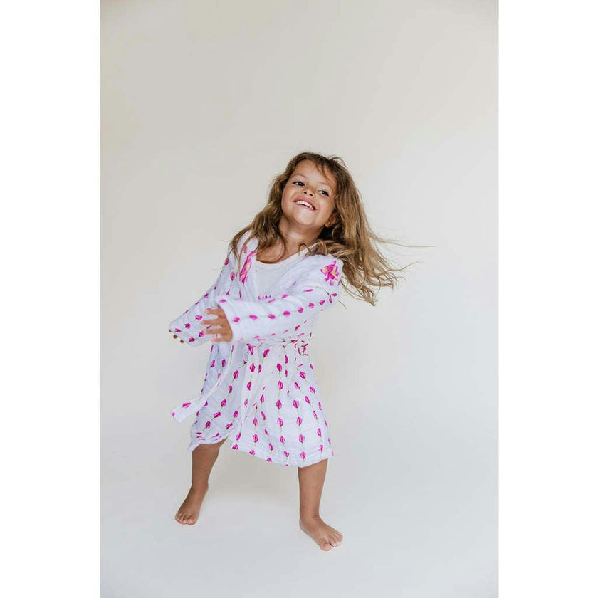 Certified Organic Muslin Reversible Bath Robe