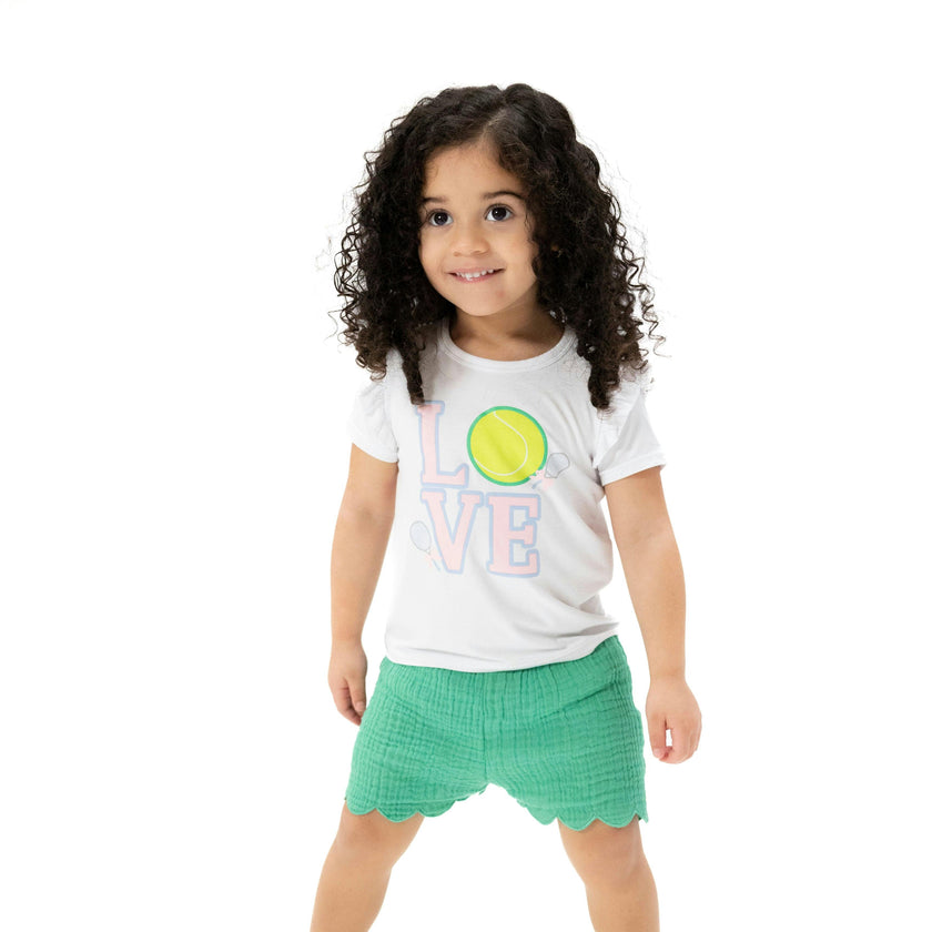 Pretty Tennis - Ruffle Tee