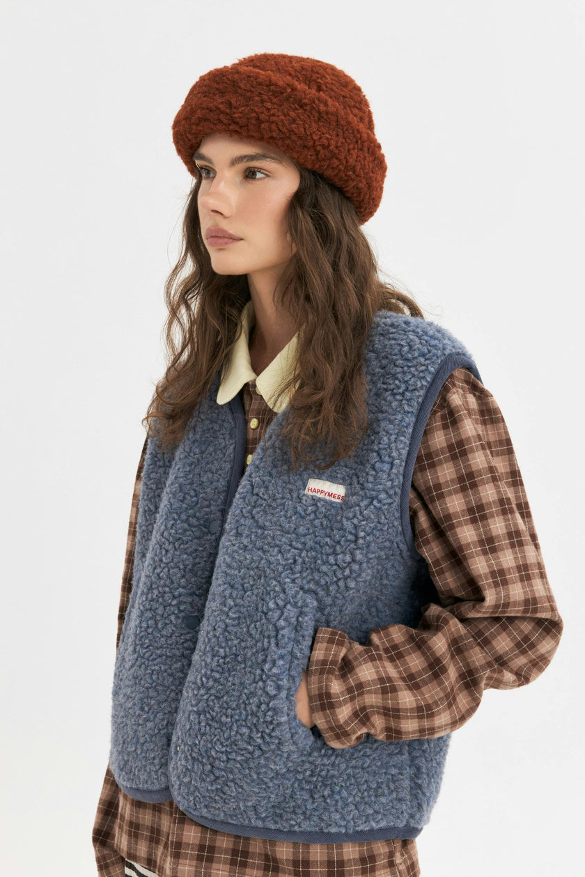 merino wool vest - baltic