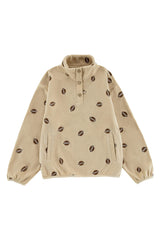 Embroidered Pull Over Fleece, Football Scramble