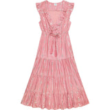 Women's Luxe Giselle Silk Dupioni Maxi Dress, Pink