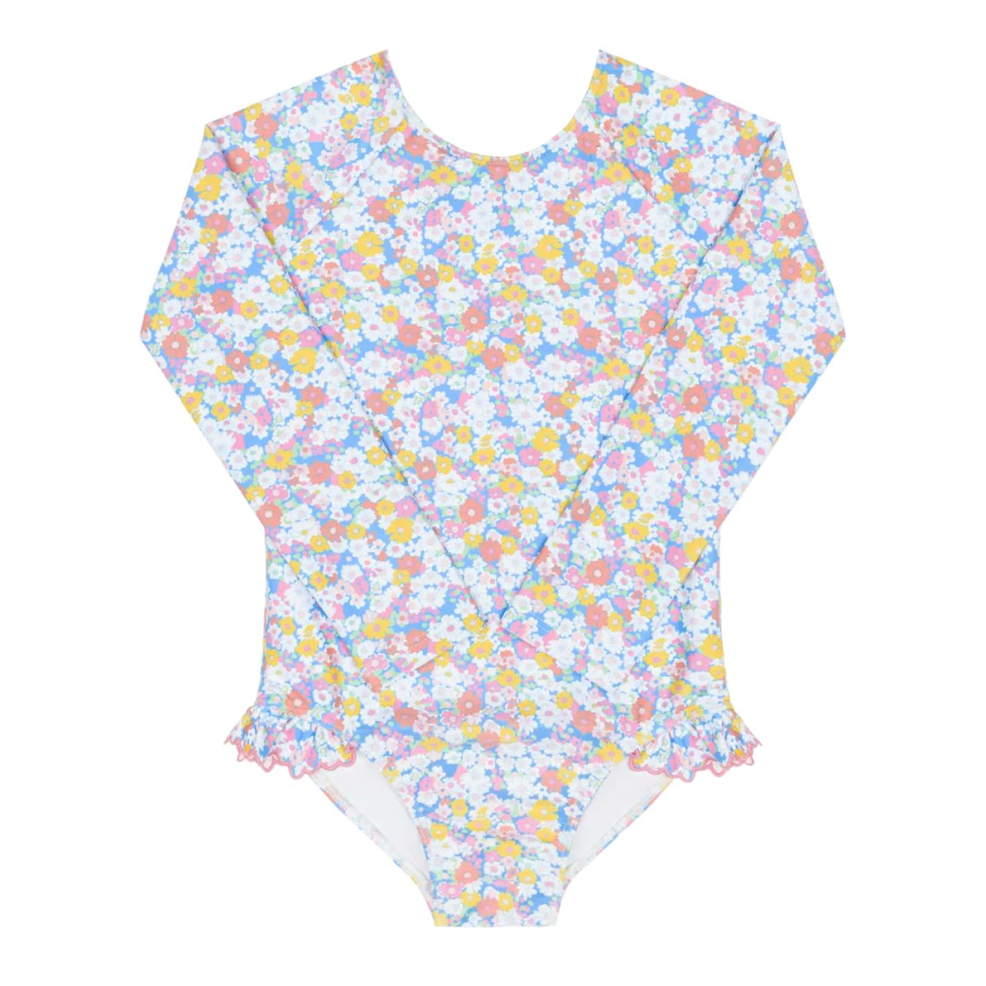girls jasmine blossom rashguard one piece