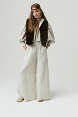 Cape Linen Pants - Natural