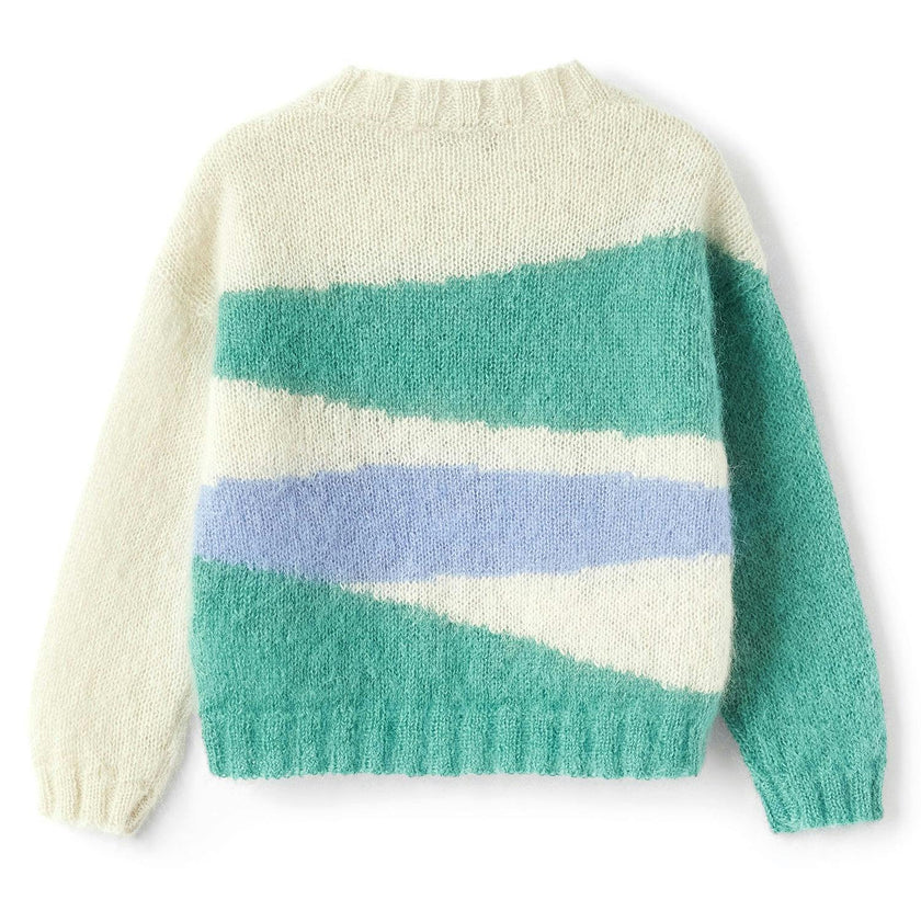 IL GUFO Ice White Soft Mohair Sweater