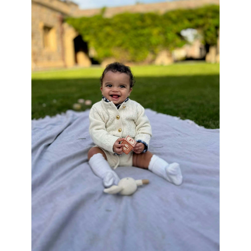The Aspen Cashmere Baby Bloomer | Cream