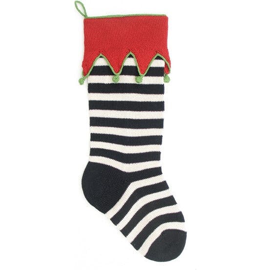 Elf Cuff Striped Stocking