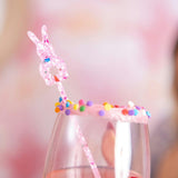 Confetti Bunny Drink Stirrers