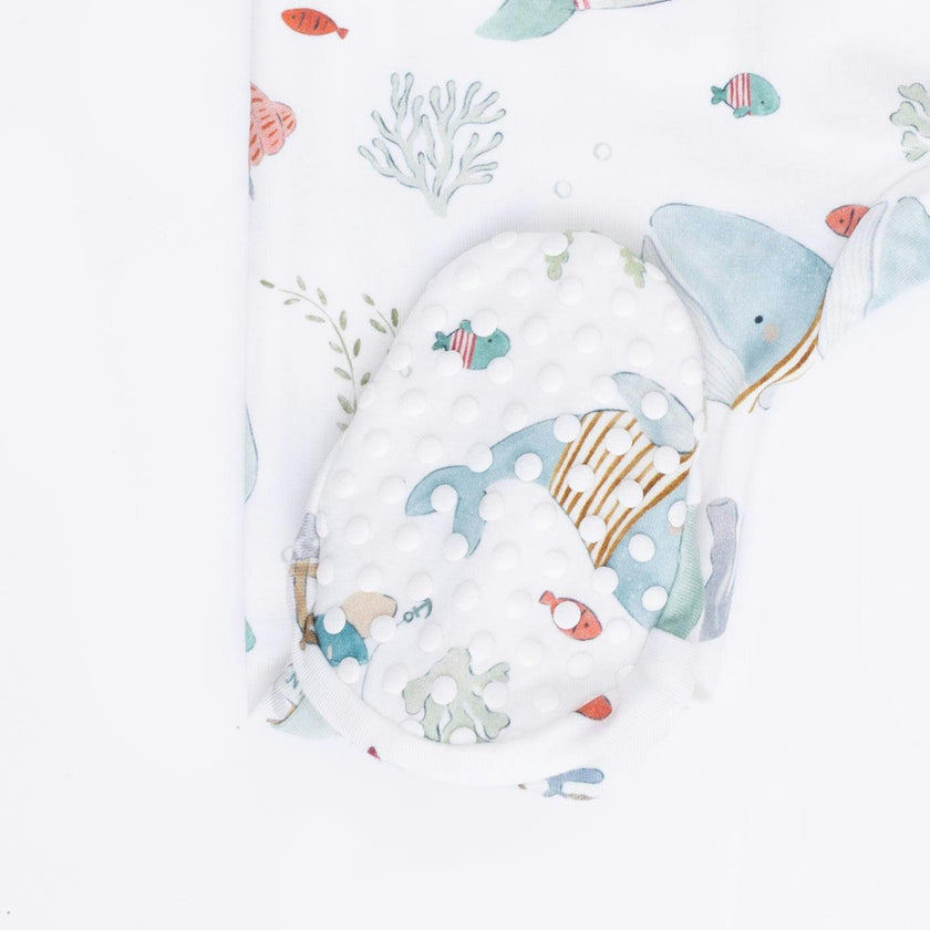 Sailor Sea Creatures - 2 Way Zipper Footie