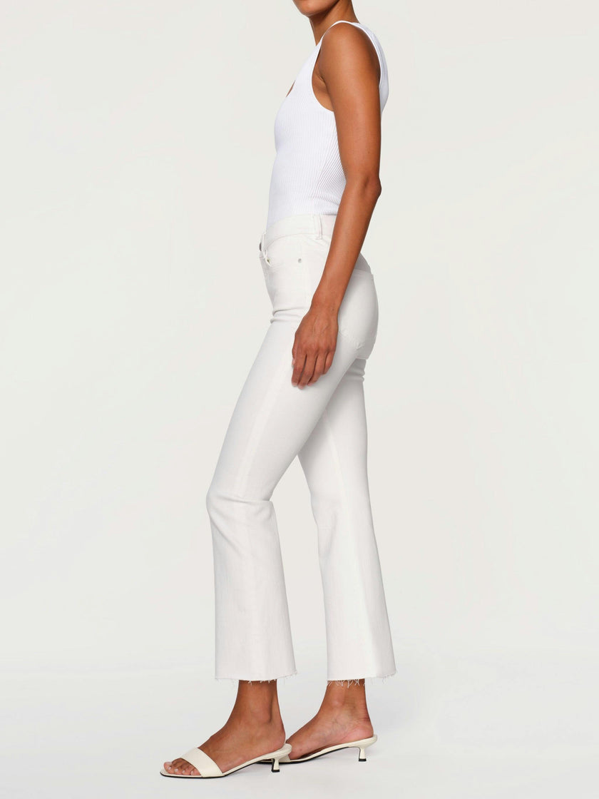 Bridget Boot High Rise Instasculpt™ Crop Jeans | White