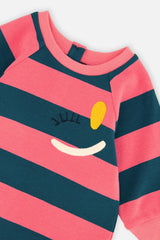 Engineer Stripe Dress Pink and Green Stripes