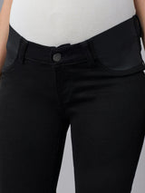 Patti Straight Maternity Vintage Jeans | Black Peached Raw
