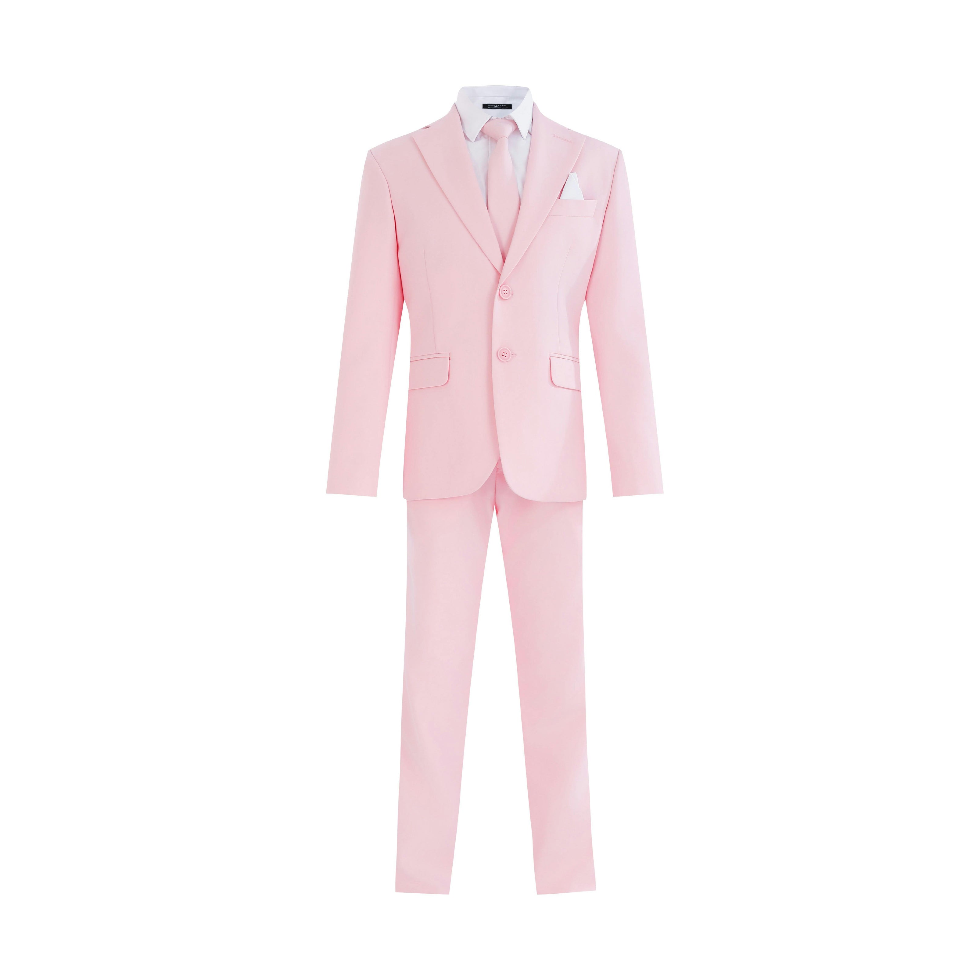 Pink Four-Piece Tailored Suit Set