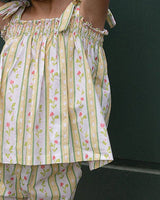 Teatime Set in Vivian Stripe in Daffodil