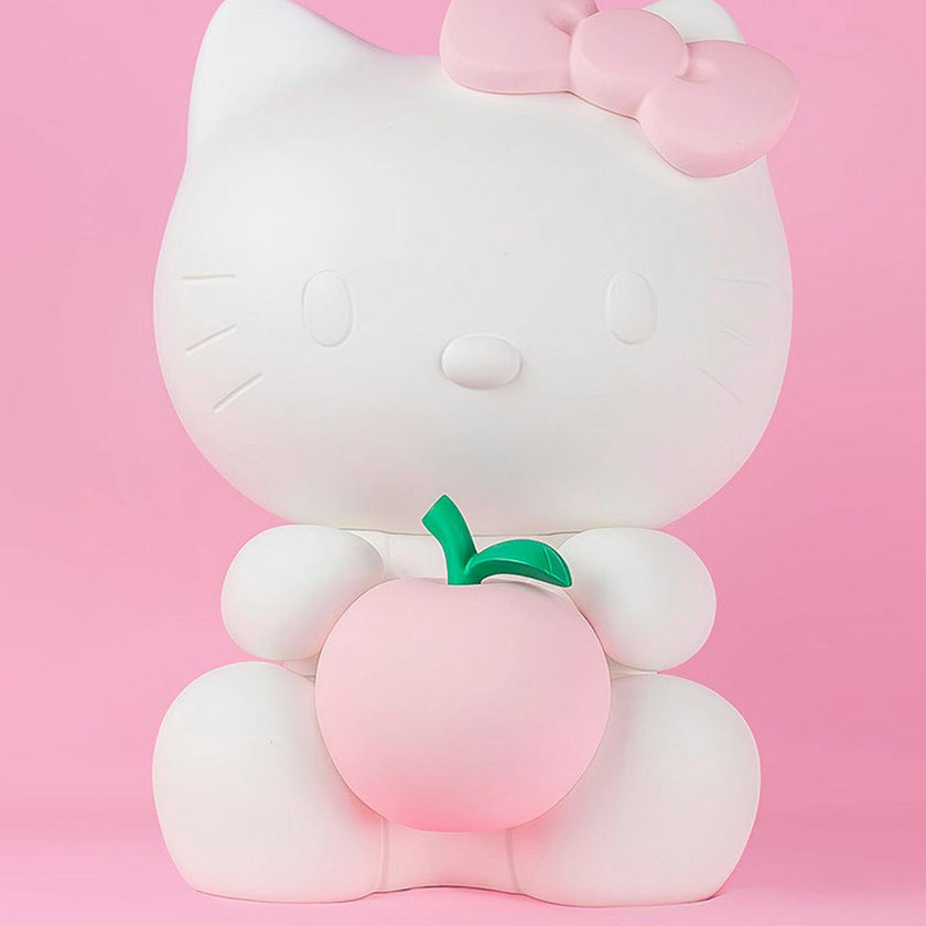 Hello Kitty APPLE Matt White with Pastel Pink Apple 10in
